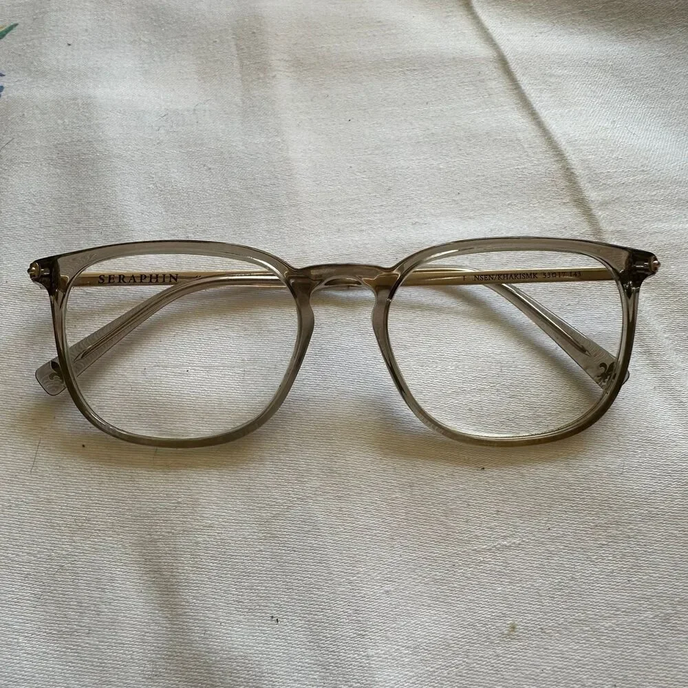 Seraphine Women's Transparent Beige Acetate Eyeglasses